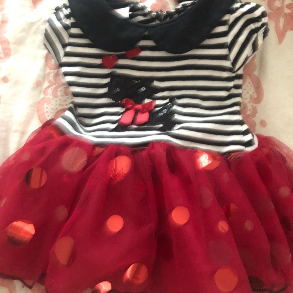 Classy red baby dress
